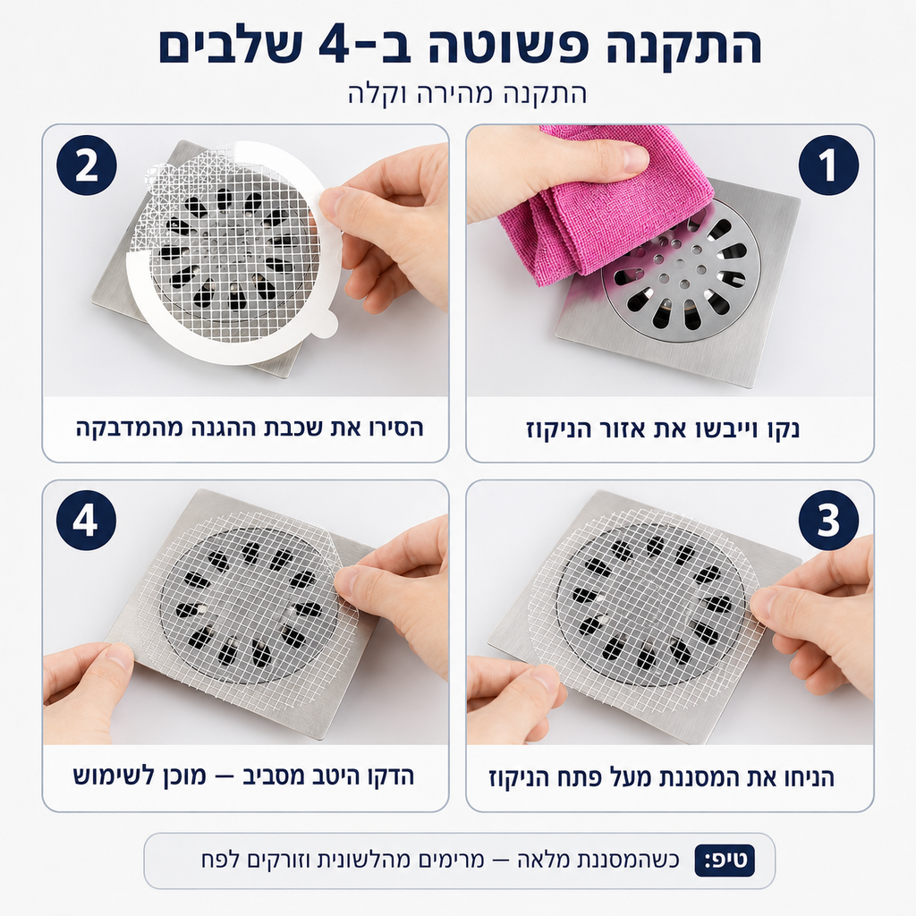 מסנן חכם לניקוז- 30 יחידות