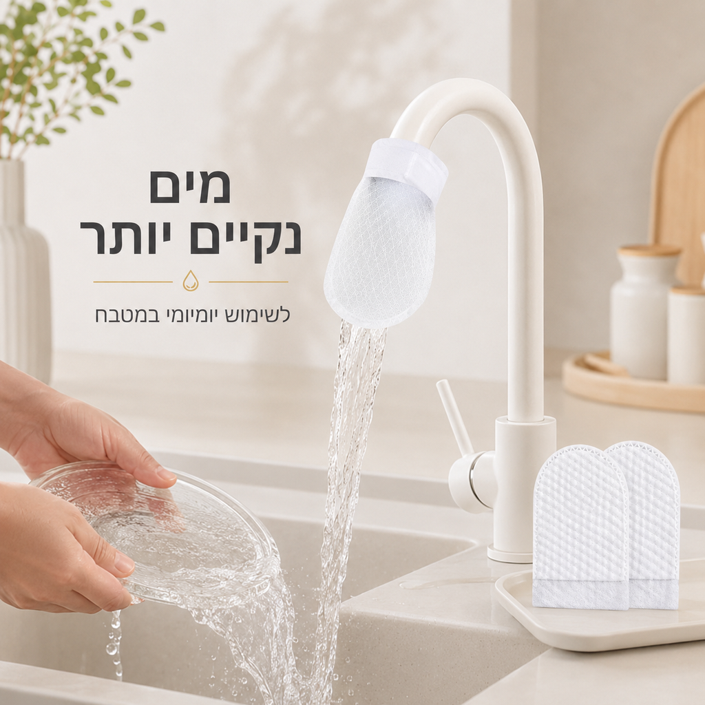 מסנן ברז נגד חול ומשקעי אבנית | מארז 50 יחידות