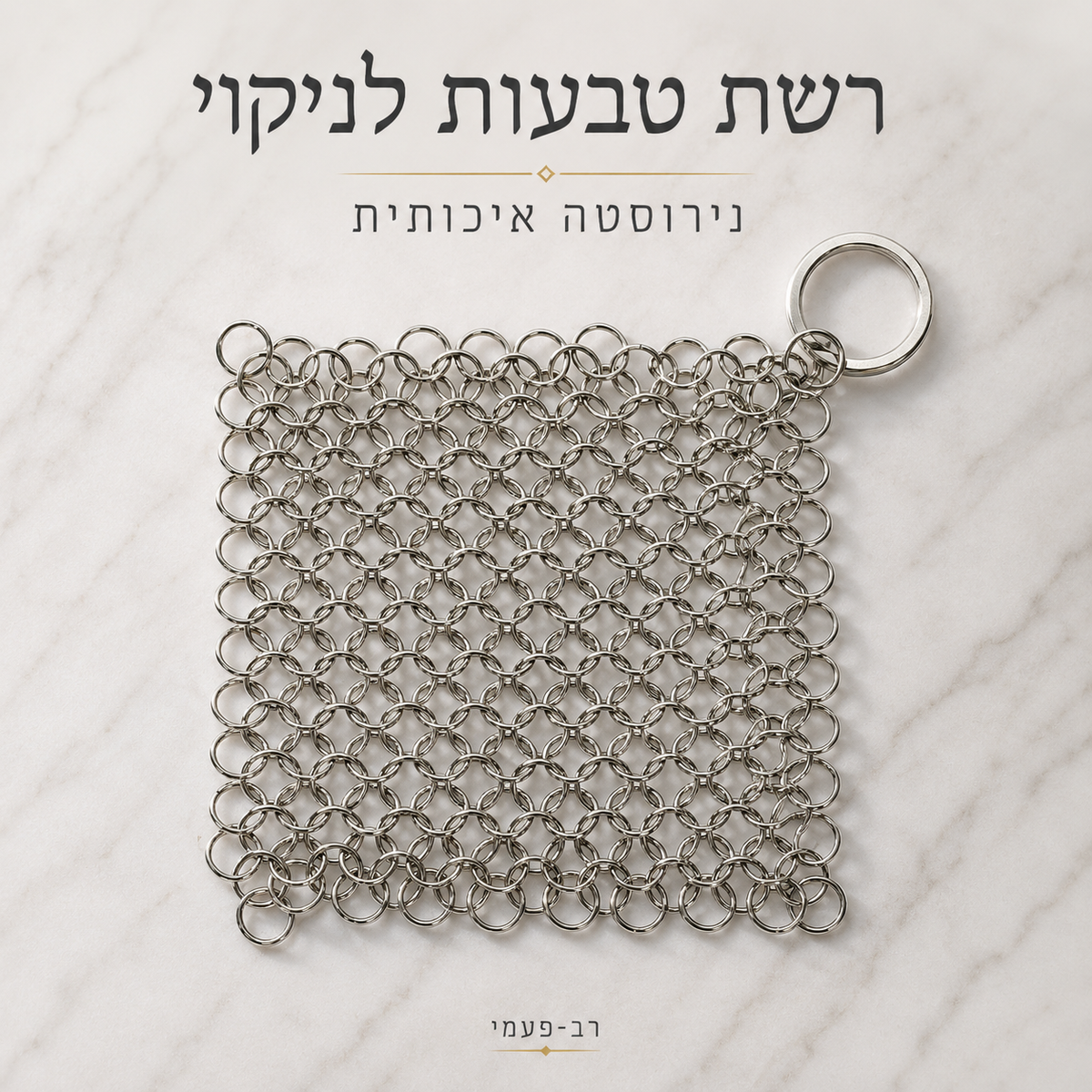 רשת ניקוי נירוסטה רב-פעמית | סט זוגי חסכוני לכל המטבח