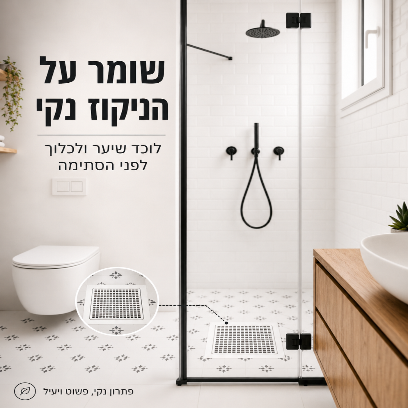 מסנן חכם לניקוז- 30 יחידות