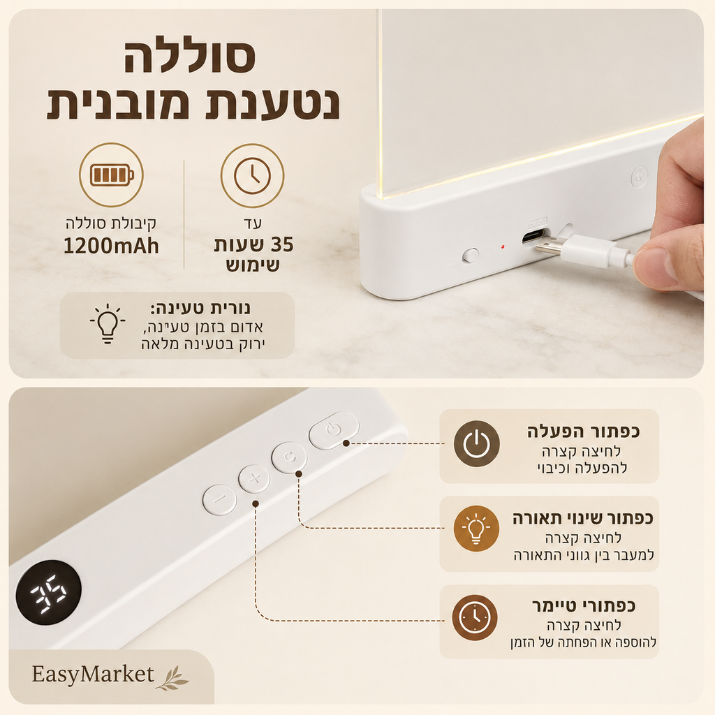 מנורת קריאה חכמה