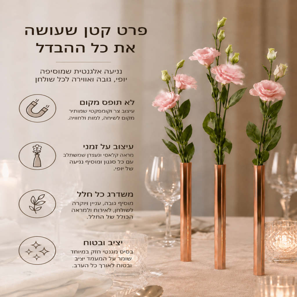 סט ארבעה מעמדים מגנטיים