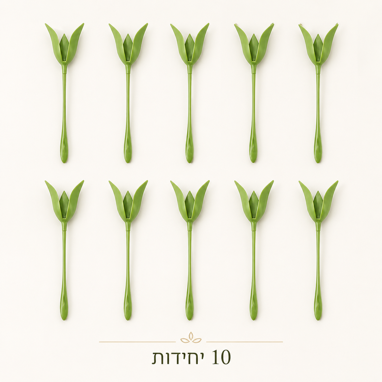 סט עשרה מחזיקי מפיות טוליפ לעיצוב שולחן