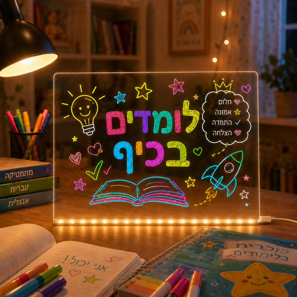 לוח הקסם המואר – לומדים, מציירים ומתרחקים ממסכים