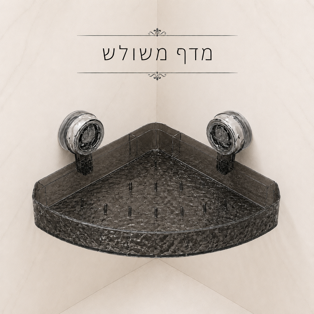 מדף איחסון בהתקנה קלה ללא כלים וקדיחות