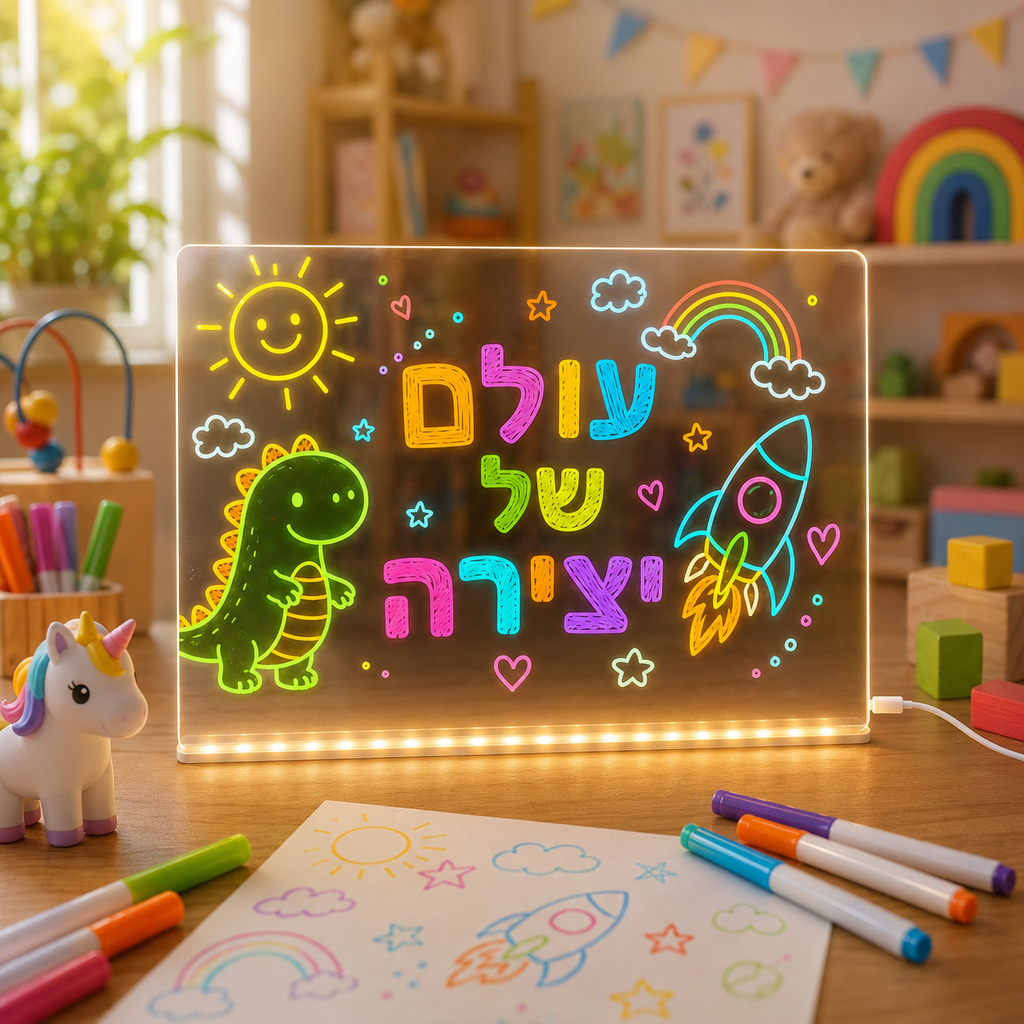 לוח הקסם המואר – לומדים, מציירים ומתרחקים ממסכים